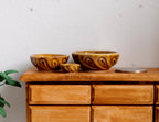 Dollhouse Supplies Miniature Ceramic Bowls Salad Bowl Set of 3 - A045