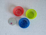 1:12 Dollhouse Supplies Miniature plastic basket sift dolls house 1 12th scale miniature set of 3 - C020