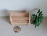 1:12 Dollhouse Supplies Furniture Unfinished Wooden Miniature 4 Tier Shoe Rack Bookshelf - I032