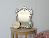 1:12 Dollhouse Supplies decoration furniture miniature Victorian silver style large size dressing room mirror frame F040