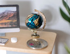 1:12 Scale Miniature Metal Desk Globe on Stand, 1-3/16 inch tall, DIY Dollhouse Supply
