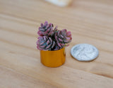 Dollhouse Supplies miniature plant in vase dolls house decoration living room 1 12th scale miniature (D) - B067