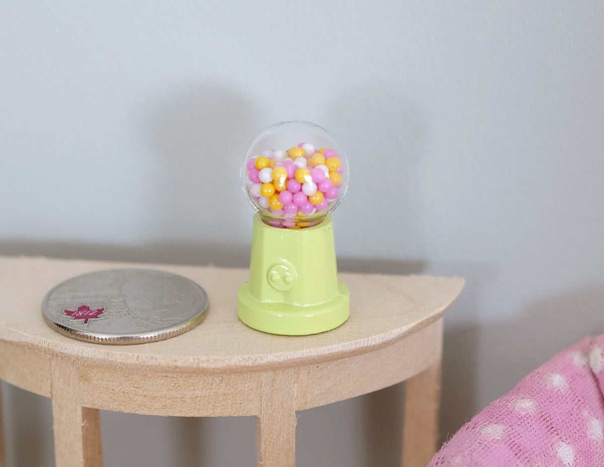 1:12 Dollhouse Supplies decoration miniature table top gumball machine (made with metal) E015