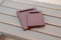 1:12 Scale Miniature Cutting Boards, Set of 2, 1-3/8 inch long, DIY Dollhouse Supply (wood) (brown)
