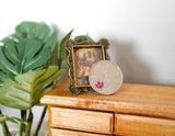 1:12 Dollhouse Supplies Miniature Metal Rectangular Ornate Photo Frame with Stand - B054
