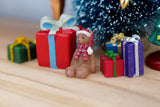 1:12 Dollhouse Miniature SUPER Tiny Christmas Bear 0.5"(L) x 0.8"(H) G045