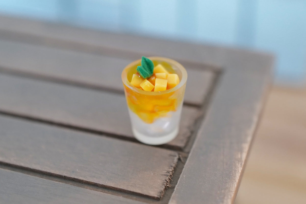 Dollhouse Miniature Ice Dessert / Mango Dessert - B029