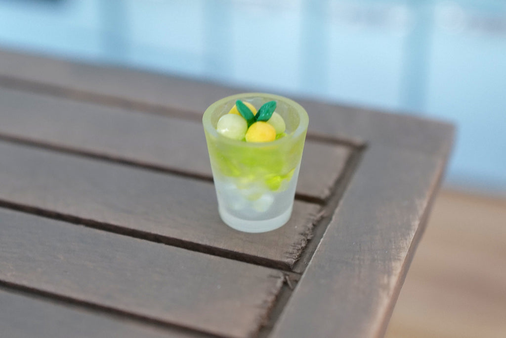 Dollhouse miniature Ice Dessert / Melon Dessert