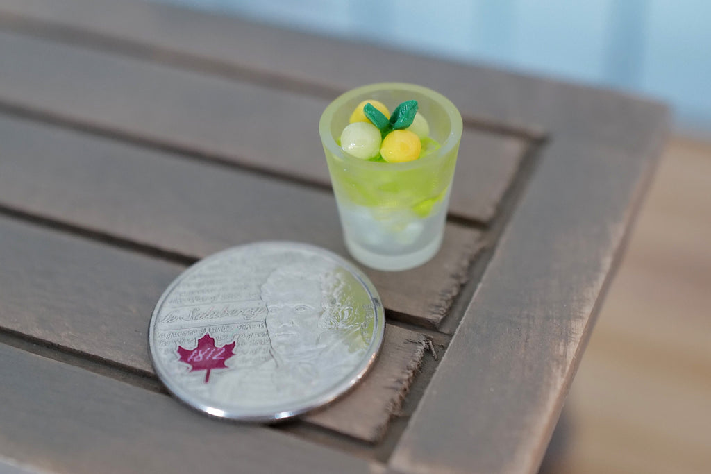 Dollhouse miniature Ice Dessert / Melon Dessert