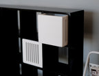 1:12 Scale Miniature Wood Storage Crates, Set of 2, Slatted Sides, 1-7/16 inch tall, DIY Dollhouse Supply (white)