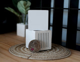 1:12 Dollhouse Supplies miniature wooden storage box wood crate tool box storage bin set of 2 (white) - A080