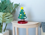 Dollhouse Supplies Miniature Decorated Christmas Tree with Top Star - A0002