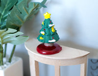 Dollhouse Miniature Decorated Christmas Tree with Top Star - A0002