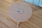 1:12 Scale Miniature Unpainted Wood Round Pedestal Dining Table, 3 Feet, 3-3/4 inch dia., DIY Dollhouse Supply