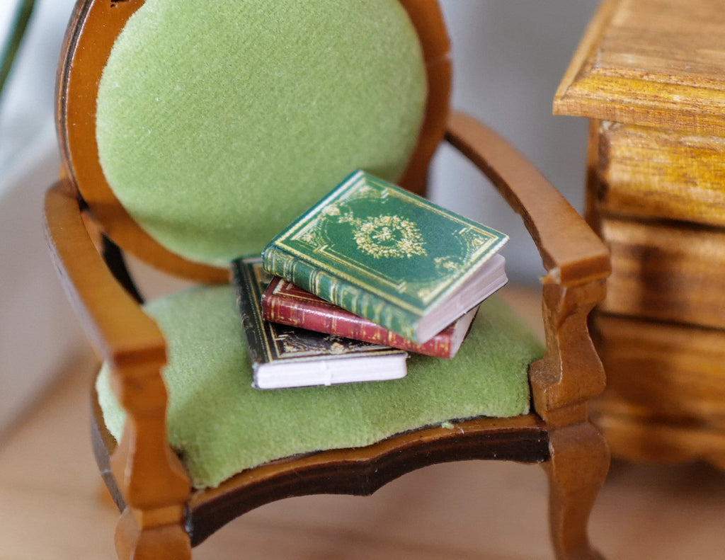 1:12 Dollhouse Supplies living room decoration miniature hardcover book set of 3 - C039