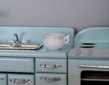 1:12 Dollhouse porcelain ceramic soup bowl - A040