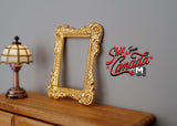 1:12 Dollhouse Supplies Miniature Metal Rectangular Ornate Picture Frame - A095