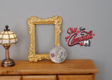 1:12 Dollhouse Supplies Miniature Metal Rectangular Ornate Picture Frame - A095
