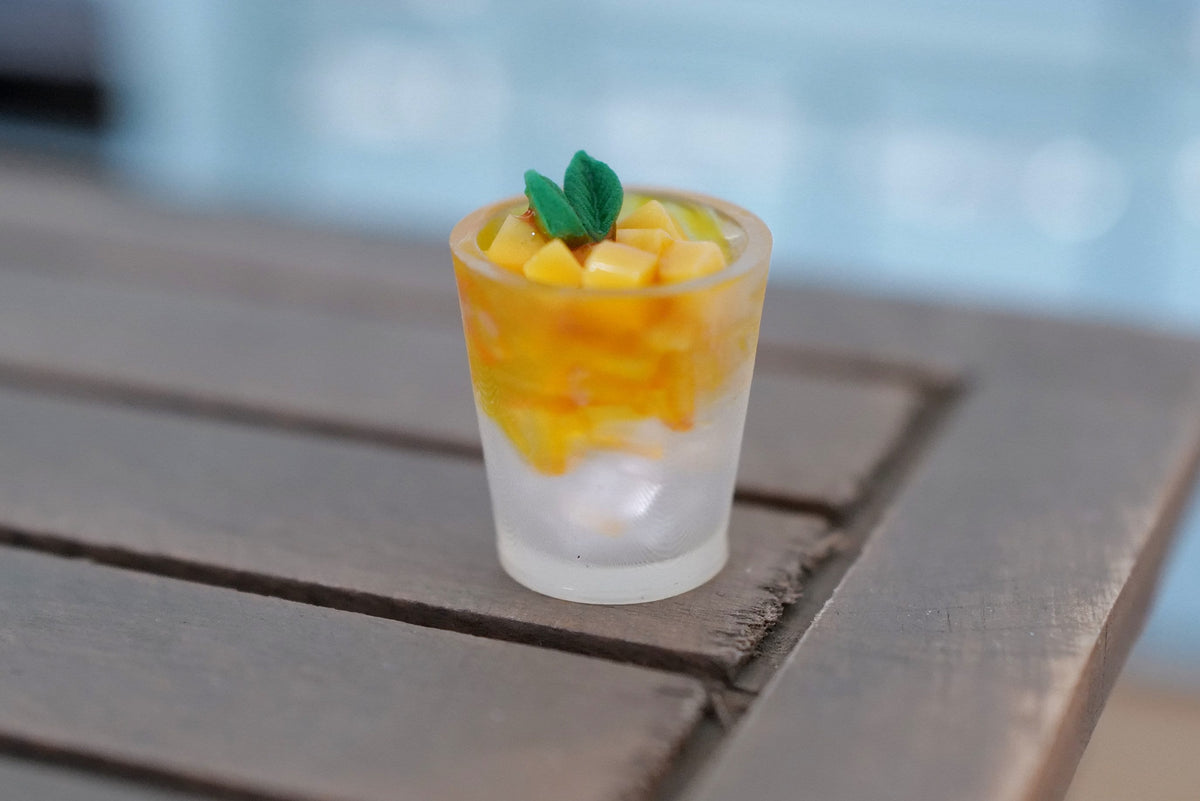 Dollhouse Miniature Ice Dessert / Mango Dessert - B029