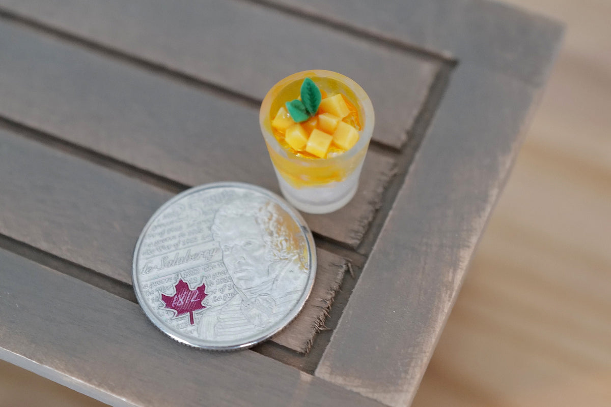 Dollhouse Miniature Ice Dessert / Mango Dessert - B029