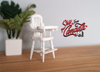 Dollhouse Supplies booster seat 1:12 scale miniature high chair - C015