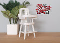 Dollhouse Supplies booster seat 1:12 scale miniature high chair - C015