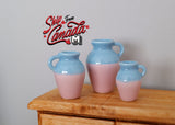 1:12 Miniature Stoneware Jugs Crocks Set of 3 1" Scale Dollhouse Supplies Stoneware Jugs - B104