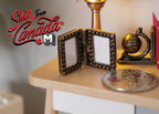 1:12 Dollhouse Supplies Miniature Small Metal Rectangular Folding Photo Frame - B053