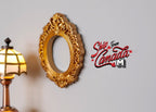 1:12 Scale Miniature Ornate Oval Photo Frame, 1-15/16 inch tall, DIY Dollhouse Supply (gold) (small)