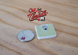 Dollhouse Supplies 1:12 miniature bathroom body scale body weight analogue scale - F035