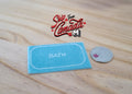1:12 Scale Miniature Bath Mat, 2-5/16 inch long, DIY Dollhouse Supply (light blue)