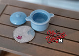 1:12 Dollhouse Supplies Miniature Ceramic Cooking Pot , Soup Pot , with Lid (Blue) - B079