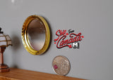 1:12 Dollhouse Supplies Miniature Oval Mirror and Frame - A082