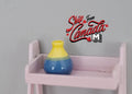 1:12 Dollhouse Supplies Miniature Clay Plum Shaped Pottery Planter Tricolor Vase - B079