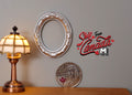 1:12 Scale Miniature Ornate Oval Photo Frame, 1-9/16 inch tall, DIY Dollhouse Supply (silver)