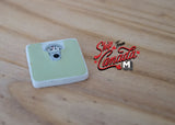 Dollhouse Supplies 1:12 miniature bathroom body scale body weight analogue scale - F035