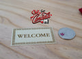 Dollhouse miniature small door rug carpet floor mat decoration 1 12 scale D082