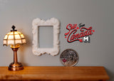 1:12 Dollhouse Supplies Miniature Ornate Rectangular Pearl Picture Frame - A084