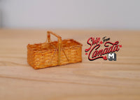 1:12 Dollhouse Miniatures Handmade PICNIC BASKET dolls house 1 12th scale miniature - H027