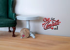 1:12 Scale Miniature Wood Round Pedestal End Table, 1-15/16 inch tall, DIY Dollhouse Supply (light grey)