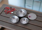 1:12 Scale Miniature Aluminum Nesting Bowls, Set of 3, 13/16 to 1-1/16 inch dia., DIY Dollhouse Supply