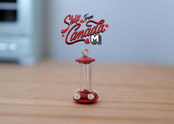 1:12 scale Miniature Dollhouse Supplies Humming Bird Feeder - H046