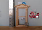 Miniatura in scala 1:12 finestra Federal con timpano e vetro acrilico, alta 6-1/4 inch, accessori per casa delle bambole