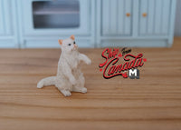 1:12 Dollhouse Miniature Cat Raising Both Hands Persian Cat  / Dollhouse Miniature Pet - C052