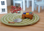 Dollhouse Supplies Miniature Wagon with Blocks / 1:12 Scale Wooden Car - G051