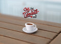 1:12 Scale Miniature Cup of Black Coffee on Saucer, 9/16 inch dia., DIY Dollhouse Supply