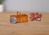 1:12 Dollhouse Supplies Miniatures PICNIC BASKET dolls house 1 12th scale miniature - H027