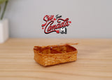 Miniature Rattan Picnic Basket 1:12 Scale Dollhouse Supplies Accessories 2-3/16 inch wide - D047