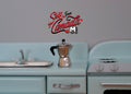 1:12 Scale Miniature Metal Stovetop Coffee Maker, 13/16 inch tall, DIY Dollhouse Supply (silver)