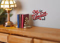 1:12 Scale Miniature Bookends with 3 Books, 7/8 inch tall, DIY Dollhouse Supply (gold)